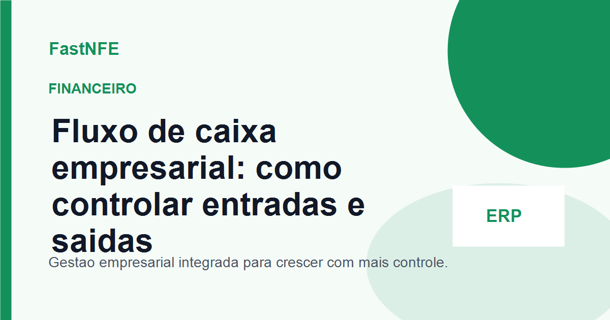 Gráfico financeiro com entradas, saídas e projeção de caixa
